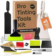 Window Tint Kit Vinyl Wrap Tool for Car Tinting Tools Windshield Back Window Tint Squeegee Bulldozer Squeegee Scrubber Paddle Rubber Squeegee for Car Wrapping Film Installation Auto Tint Kit Pro Set