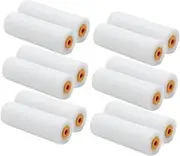 ibasenice 12pcs Roller Brush High Density Foam Paint Roller Kit Mini Foam Paint Roller Ceiling Paint Roller Foam Hair Rollers Foam Rollers Retro Wallpaper Cabinet Paint Roller Sponge White