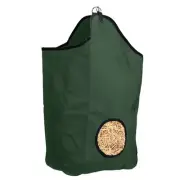 Hay Bag Feeder Hunter Green Horse Cow Alpaca 3 Biscuits