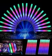 4 dzs of Foam Sticks LED Flashing Glow Foam LED Sticks Wands Batons events