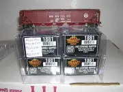 B.L.I. #1881 P.R.R. H-32 5-Bay Covered Hopper Cars w/4 Diff. #s H.O. 1/87