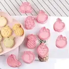 8PCS Baking Tool Cookie Cut Mold DIY Biscuit Embosser Kitchen