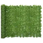 Balcony Screen with Green Leaves 500x150 cm