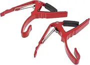 Abaodam 2pcs Durable Ukulele Guitar Capos Comfortable and Labor Saving Tone Changers for Acoustic Electric Guitars Easy Release and Repositioning Stylish Design