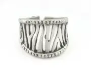 Adjustable Ring Antique Silver Plated brass (19mm 9US inner size) 3273 ring20