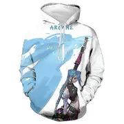 League Of Legends Series Jinx Anime Arcane Theme Kids Adult Hoodie Hooded Sweater 120
