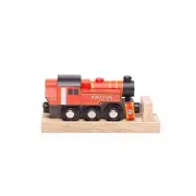 BigJigs - Red Ivatt Engine - Wooden Railway Magnetic Toy Train (BJT493)
