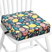 Toddler Booster Seat for Dining Table Booster Seat Pad Cushion with Detachable Cover Non-Slip Soft Booster Seats for Dining Chair Portable Kids Travel Increasing Cushion for Travel Home (Fruit)
