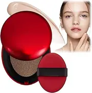 Air Cushion CC Cream Foundation Cushion Foundation Makeup for Glass Skin - SPF40 PA++ Super fit Cushion Foundation - Long-Lasting, Lightweight, Buildable Coverage, Oil-Free,Easy Application for All Skin Types (03# PEACH BEIGE, All Skin)
