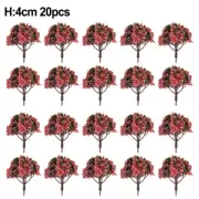 Add Beauty and Realism to Your Train Model 20pcs HO O Z Scale Model Trees