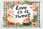 Extra Large Resuable Changing Pad Covers Highly Absorbent Bed Wetting Sheet Anti-Lip Diaper Pads for Infant Toddler 52x34in Valentines Day Floral Leaves Gnome Love is Sweet