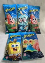 SpongeBob The Movie 2009 Wendy's Kid's Meal Toys *Lot Of 5* NIP
