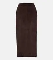[Stouls] Stouls Taylor suede midi skirt AU 14 brown