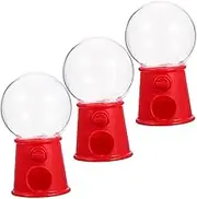FOYTOKI Plastic Mini Gumball Machine Toys Boys and Girls Candy Dispenser Gum Ball Candy Machine Hand Skills Toy for Boys and Girls