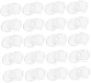 Beavorty 20Pcs Transparent Storage Box for Nail Tips Beads Organizer Empty Nail Tips Case for Nail Art and Craft Supplies Bead Storage Container