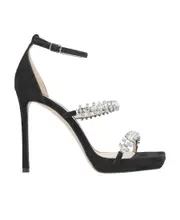 Jimmy Choo Bing Crystal-Embellished Heeled Sandals 41 Black
