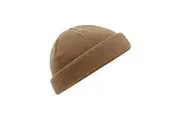Beechfield Fisherman Mini Recycled Beanie (Biscuit Beige) (One Size)