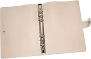 Angoily Waterproof PVC Notebook Case Binder Book Diary Cover 6-Ring Binder Metal Buckle