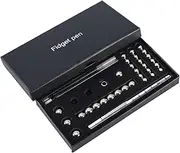 HEYYOUFLY Fidget Pen Decompression Magnetic Pen with Fidget Magnets-Stylus,Writing Ballpoint Magnet Pen Unique Gifts for Teen Girls & Boys (L-Sliver)