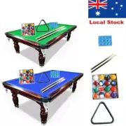 7FT Slate Billiard Pool Table Walnut Frame Classic Home Entertainment Snooker AU
