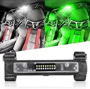 Nirider UTV Interior Light Universal Roll Bar Mount LED Light Utility Roll Cage Light Courtesy Light Interior Dome Light for UTV ATV Polaris RZR Can-Am Truck Car Off Road Vehicle - White Green