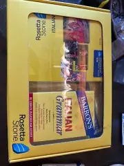 Rosetta Stone ITALIANO Level 1-5 Set with Grammar, Dictionary, At A Glance New