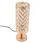 A Crystal Table Lamp Gold Lamp E26 Socket W/EU Cable Decorative Lamp