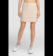 NWT TAIL MULLIGAN18" GOLF SKIRT SKORT SZ 4 PULL ON STRETCH TAN BEIGE UPF 50+