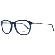 Tod's TO 5140 Men Dark Blue Optical Frame Plastic Solid Oval Casual Eyeglasses