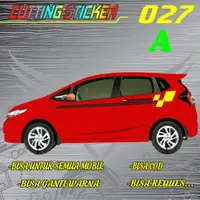 在飛比找蝦皮購物優惠-貼紙切割簡約簡約優雅側車身 HONDA JAZZ 027