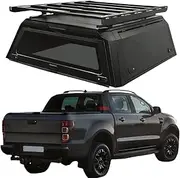 ATATNK Customized 4X4 Pickup Truck Canopy Hardtop Aluminum Canopy Hardtop Truck Topper Compatible for Ranger 2023+Truck Tonneau Cover Topper Camper