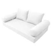 |COVER ONLY| Style1 Queen Knife Edge Daybed Mattress Bolster Pillow Covers AD106
