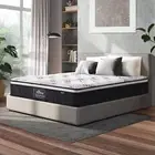 Double Mattress Cool Gel Foam Euro Top Bed Pocket Spring Medium Firm 22cm
