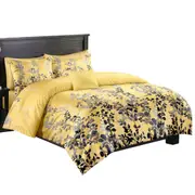 Single/KS/Double/Queen/King/Super King Soft Quilt Duvet Cover Set Woods Yellow