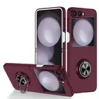 For Samsung Galaxy Z Flip 6 5 4 3 Shockproof Slim Case with Magnetic Ring Stand