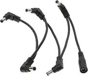 Kisangel Guitar Effector Power Supply Cord Compact Pedal Power Supply for Instruments High Fidelity Sound Durable Easy to Use for Musicians Performances