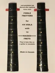 "THE FIDDLE FRETTER " Temporary VIOLA Frets. Make your VIOLA a Fretted VIOLA