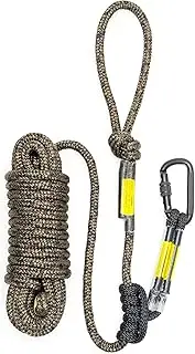 Hunting Safety Line Rope 30ft with Prusik Knot and Single Carabiner for Hunter Climbing Tree Stand Hanging Ladder Stand or Bow Lifeline,Fall Protection When Hunting on Stands