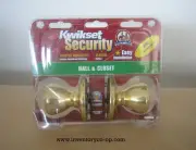 KWIKSET SECURITY HALL & CLOSET DOORKNOB SET #9200-870