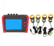 Power Quality Meter with 4pcs Current Clamps Range 0.1A~100A Jaw size Φ40mm