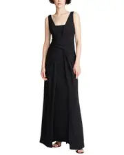 Halston Erica Fluid Crepe Gown