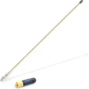 [BAOFENG] SMA Female VHF UHF Whip Antenna Dual Frequency Antenna VHF 136-174MHz UHF 400-470MHz Amateur Radio Two-Way Radio Antenna 15.35 inches Short 1.91inch