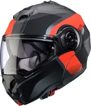 Caberg Duke Evo Indy, flip up helmet , color: Matt Black/Red/Grey , size: M