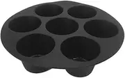 Silicone Muffin Pans, 7 Cups Muffin Tray Baking Pan Cupcake Pan, Cupcake Tray Silicone Molds, Universal Air Fryer Accessories for 2.6-5.8L Airfryers, 3 Sizes NOWTRY
