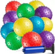 Knobby Balls - (Pack of 12) Bulk 5 Inch Sensory Balls and Spiky Massage Stres...