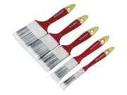 5 Pce Paint Brush Set Sizes 12 | 25 | 38 | 50 | 63mm Gloss Varnish emulsion 0668