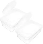 TIDTALEO 2Pcs Wipes Dispenser with Lid Wipe Holder Box for Nursery Home Ergonomic Design for Easy Access Versatile Storage for Wet Wipes Tissue