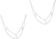 [WRITWAA] Tassel Chain Body Chains The Chain Goth Belt Wallet Chain Silver Chain for Men Body Chains for Women Fashion Trousers Chain Trousers Chain for Adults Pants Chain Iron