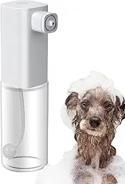 Foaming Soap Dispenser | Refillable Electric Foam Dispenser for Kitchen Sink, Bathroom | Shampoo Foaming Machine for Dog Cat Bathing, Hand Wash, Cleaning Frother