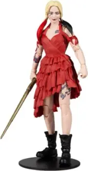 McFarlane DC Suicide Squad HARLEY QUINN 7" Action Figure Build-A-King Shark NIB